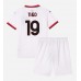 Maillot de foot AC Milan Theo Hernandez #19 Extérieur vêtements enfant 2024-25 Manches Courtes (+ pantalon court)